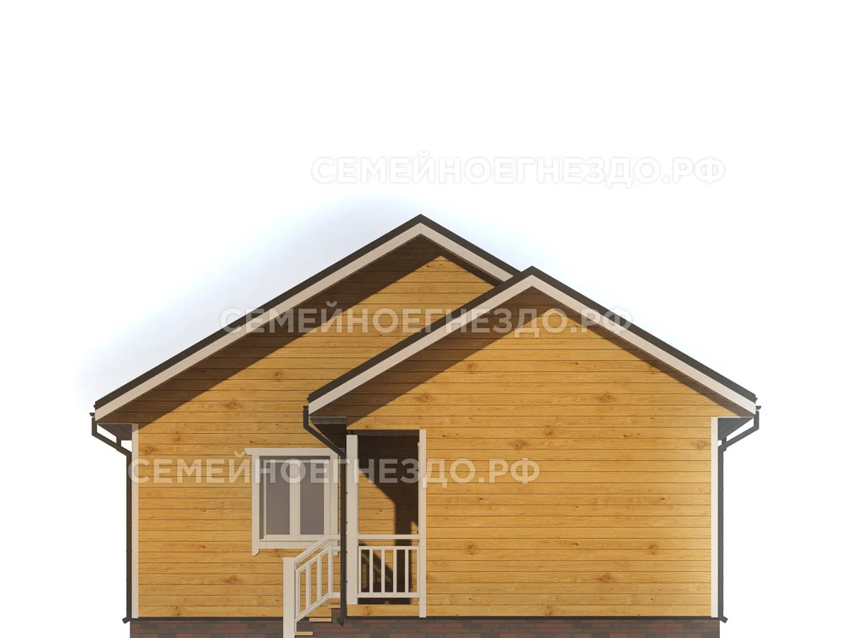 Брусовой дом № 0120 — вид 4