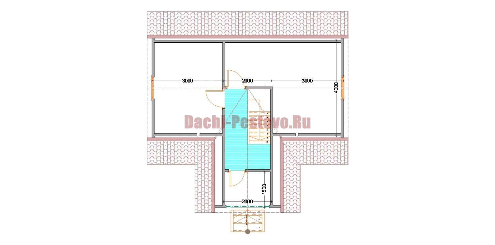 Планировка Брусовой дом №95