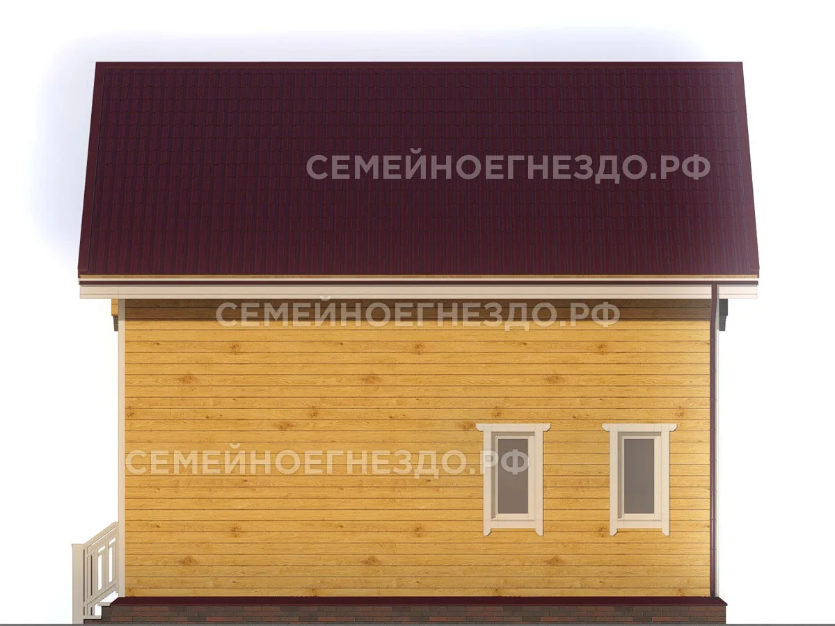 Каркасный дом № 0045 — вид 4