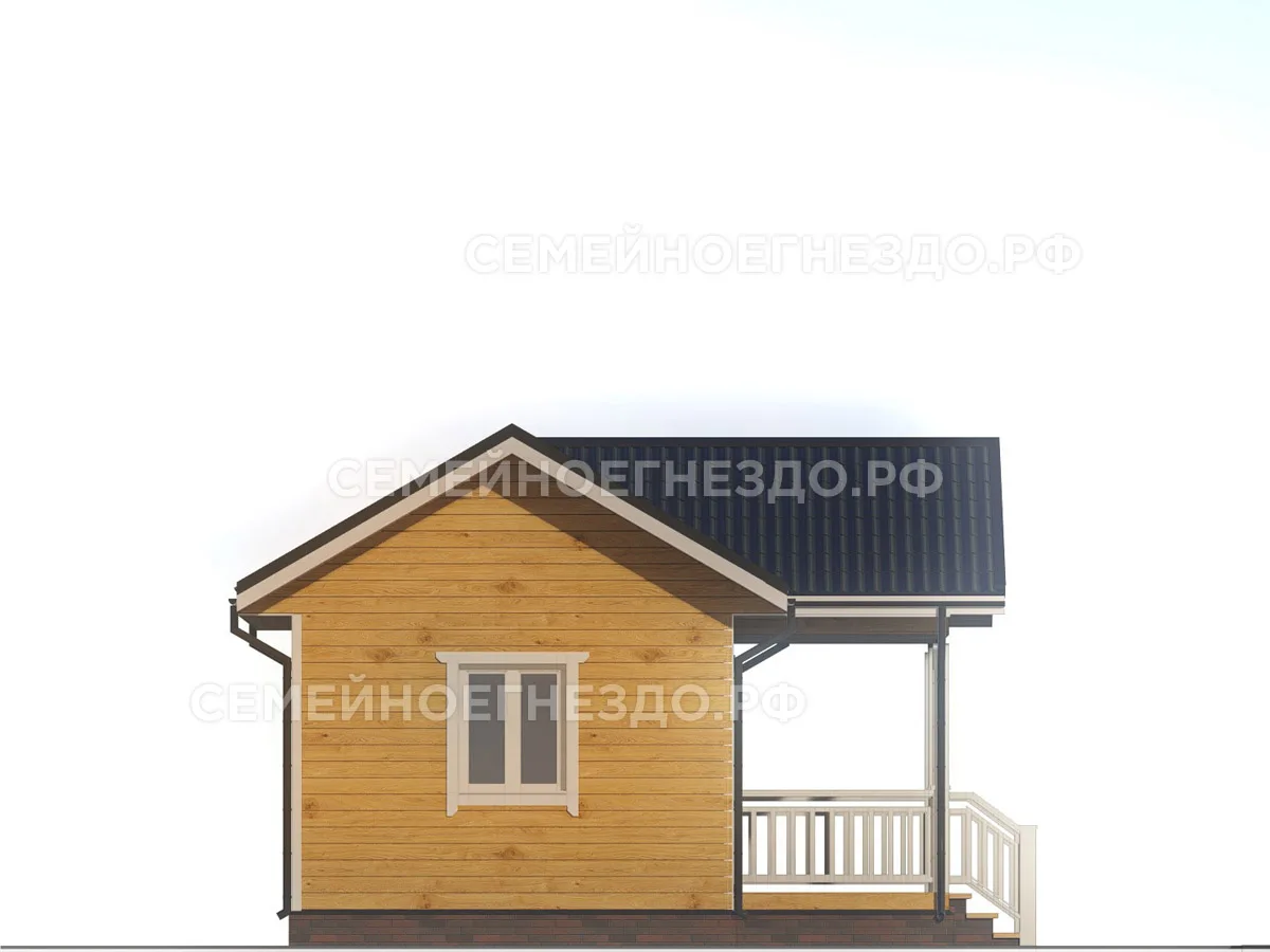 Брусовой дом № 0082 — вид 4