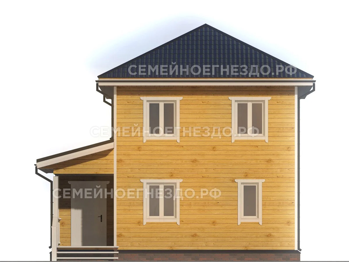 Каркасный дом № 0065 — вид 3