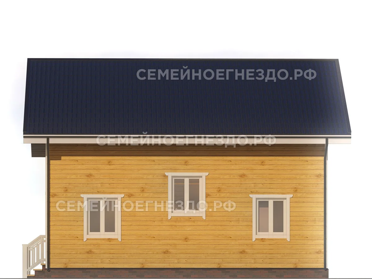 Брусовой дом № 0288 — вид 3