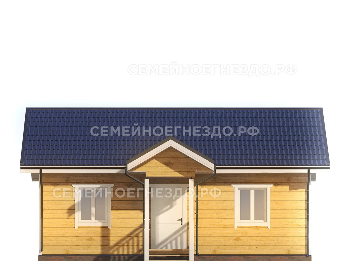 Каркасный дом № 0213 — вид 3