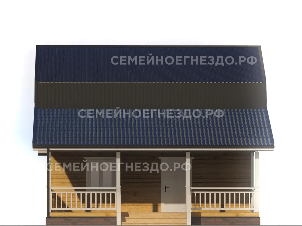 Брусовой дом № 0170 — вид 4