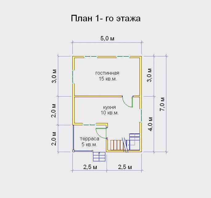 Планировка Брусовой дом №147