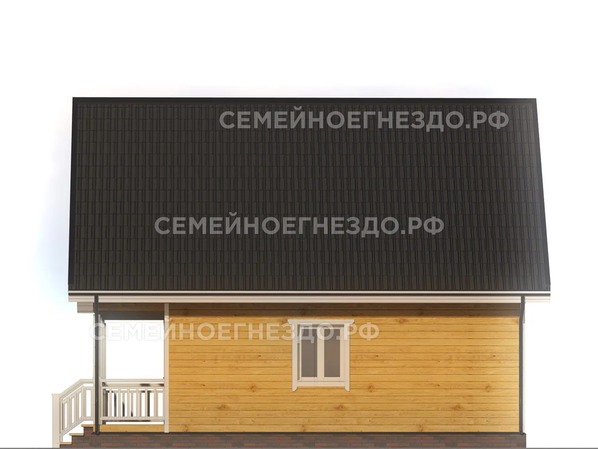 Брусовой дом № 0147 — вид 4