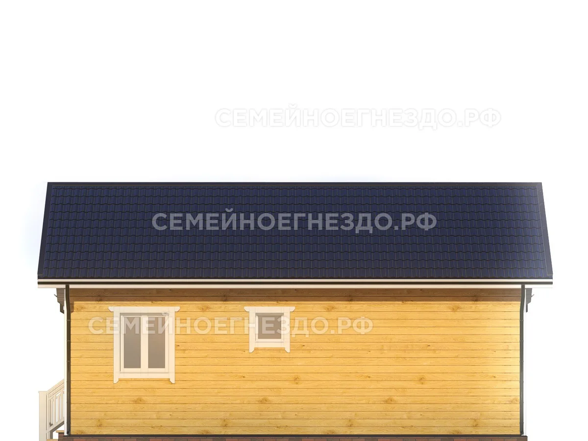 Брусовой дом № 0244 — вид 4