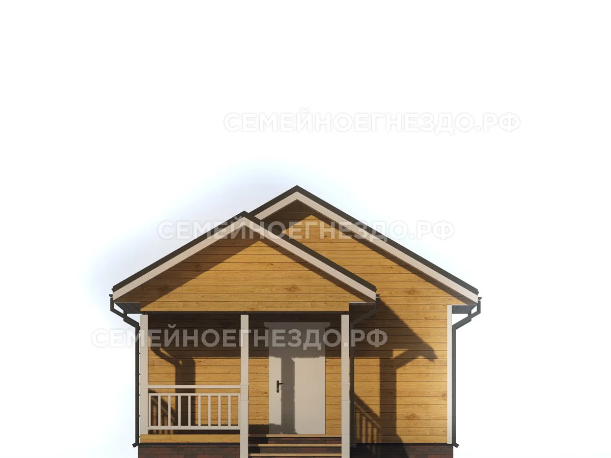 Баня из бруса №040 — вид 3