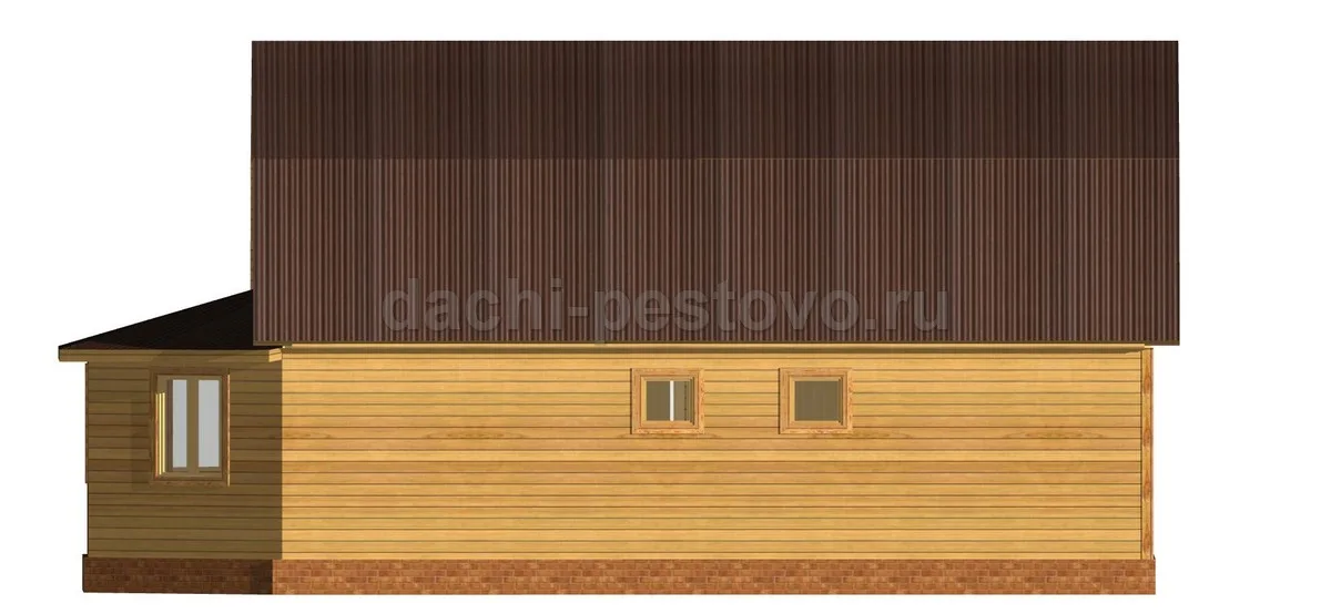 Брусовой дом №68 — вид 4