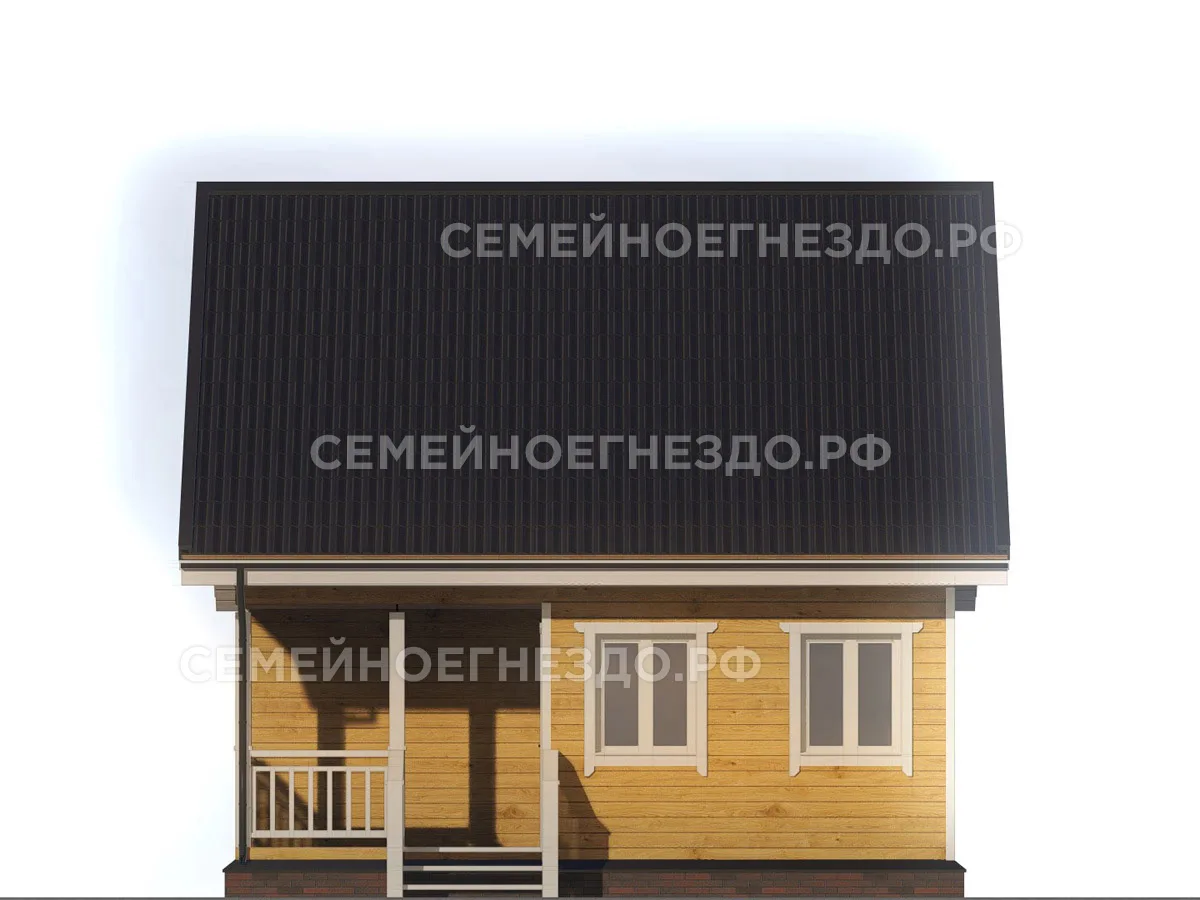 Брусовой дом № 0067 — вид 4