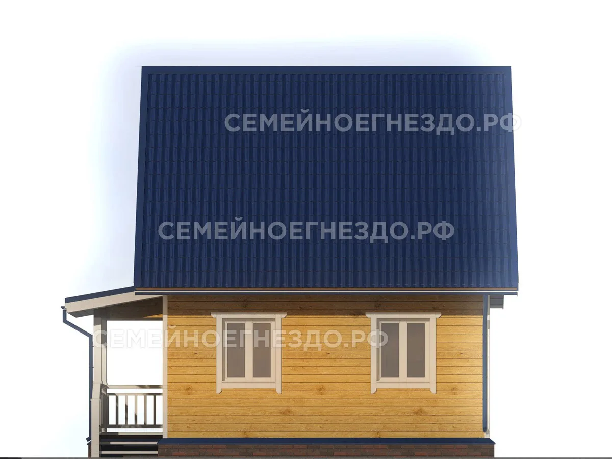 Брусовой дом № 0056 — вид 4