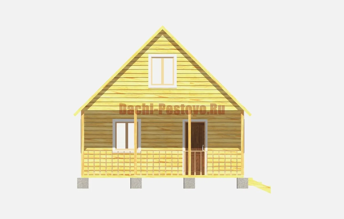 Брусовой дом №99 — вид 2