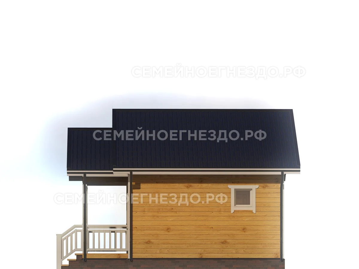 Баня из бруса №040 — вид 4