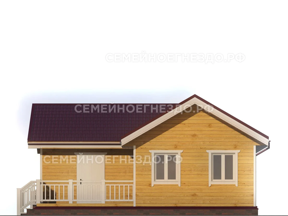 Каркасный дом № 0046 — вид 4