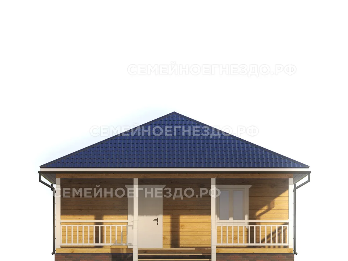 Каркасный дом № 0210 — вид 3