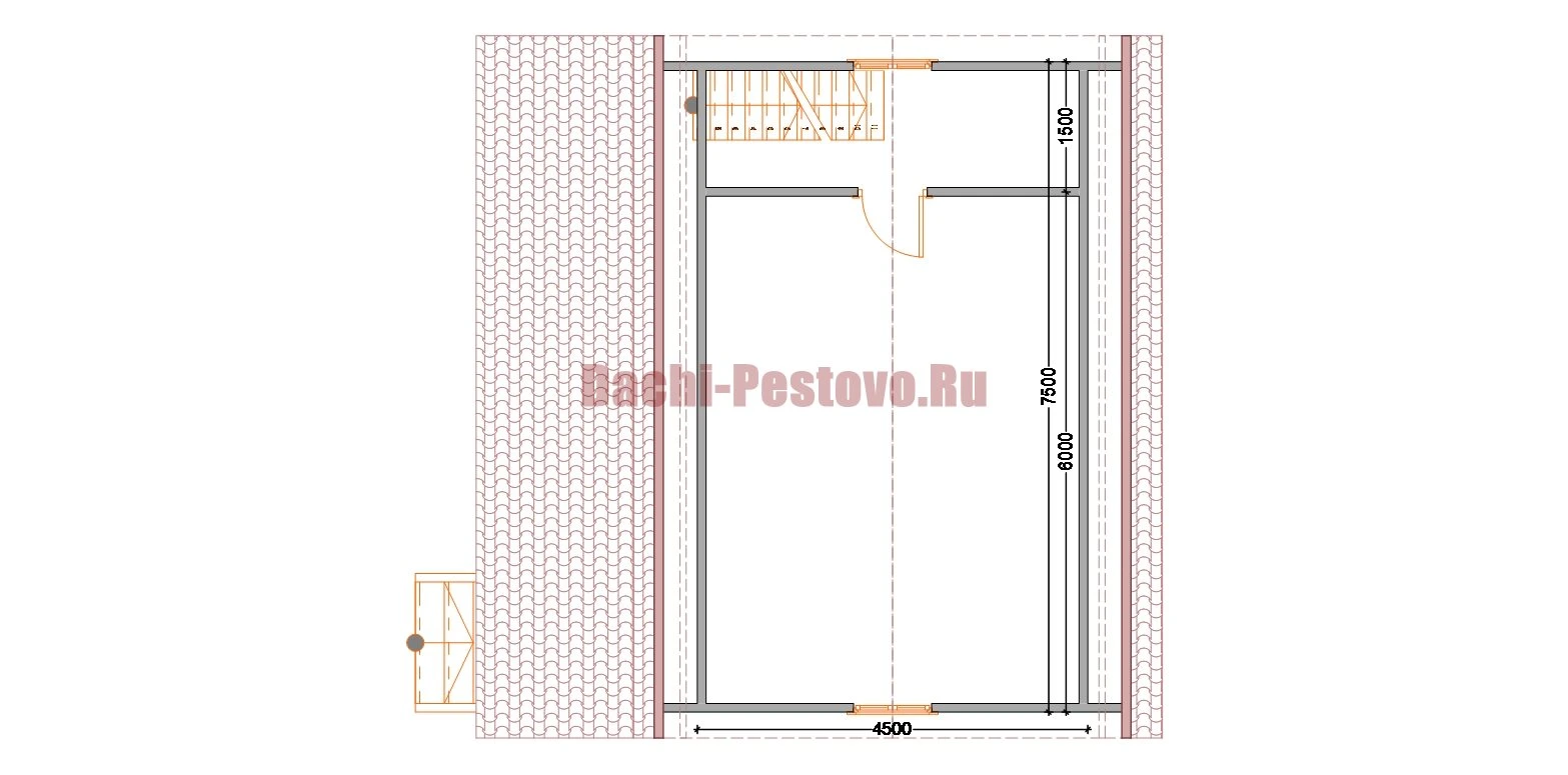 Планировка Брусовой дом №111