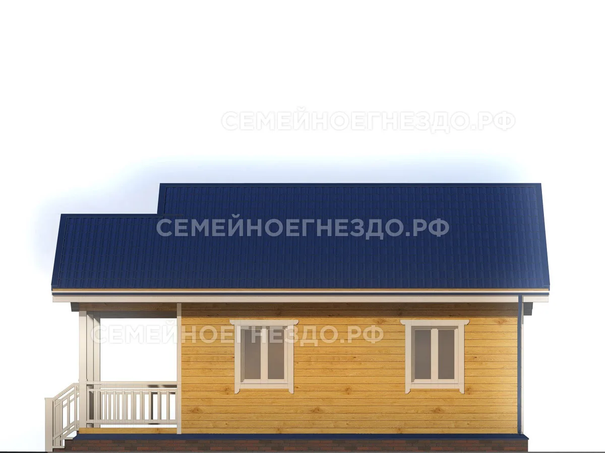 Каркасный дом № 0027 — вид 4