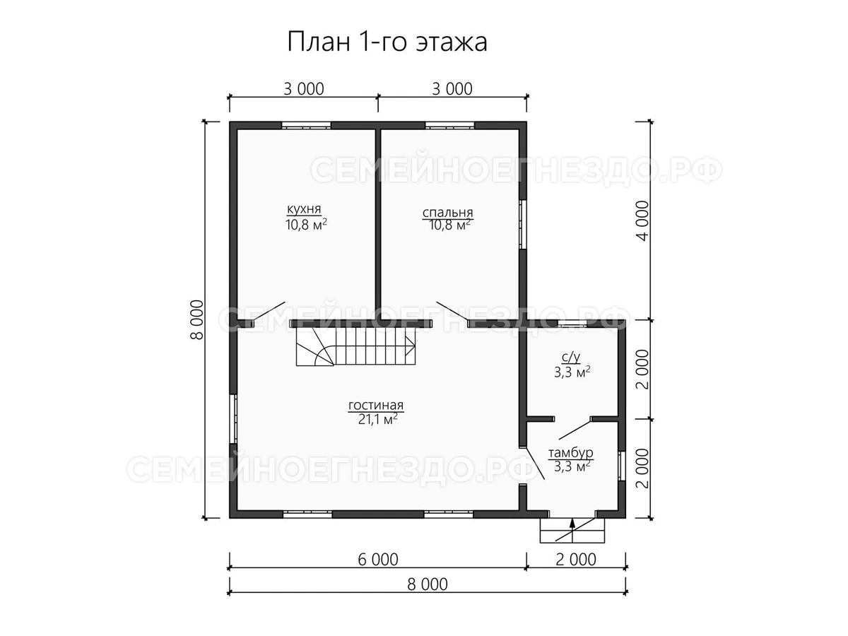 Планировка Брусовой дом № 0149