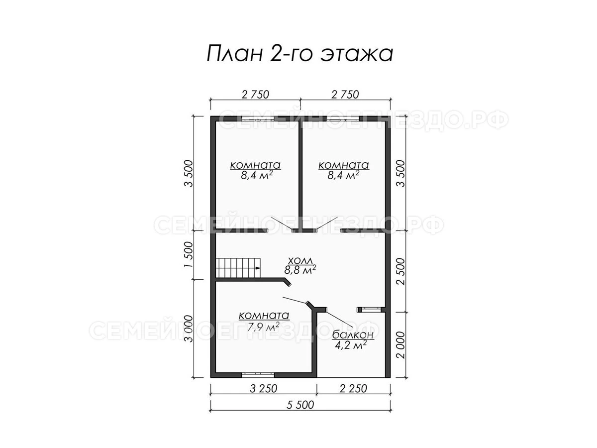 Планировка Брусовой дом № 0042