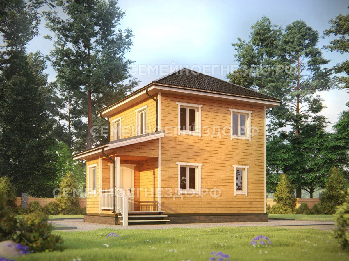 Каркасный дом № 0065 — вид 1