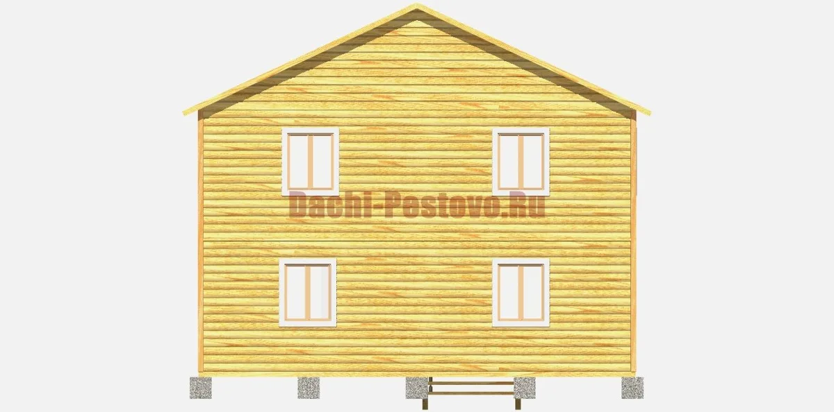 Брусовой дом №107 — вид 4