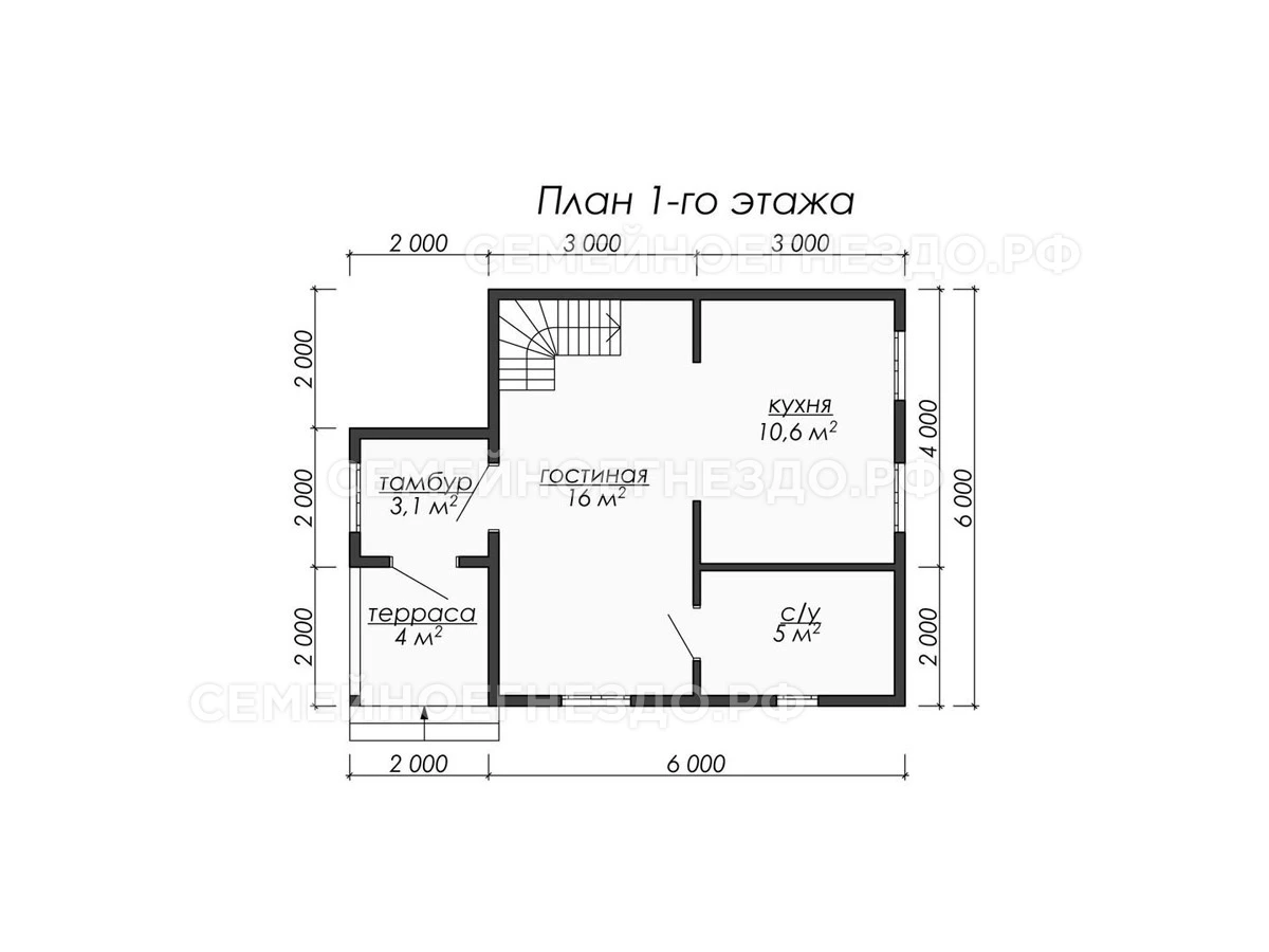 Планировка Каркасный дом № 0065