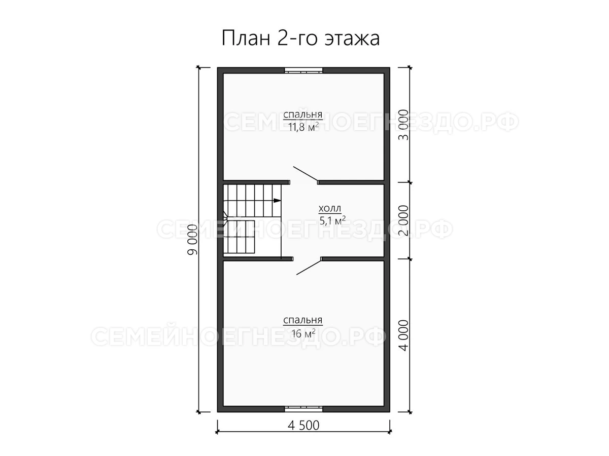Планировка Каркасный дом № 0168