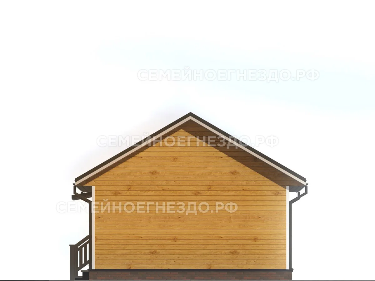 Баня из бруса №030 — вид 3