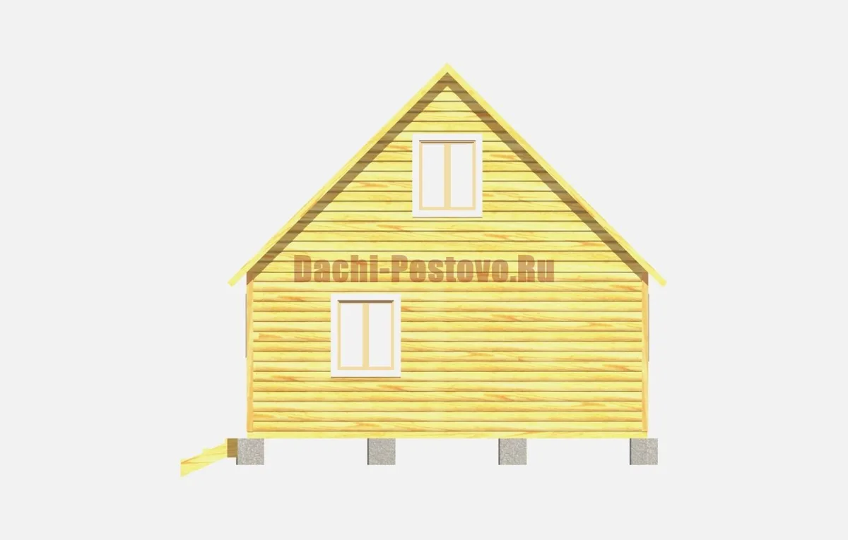 Брусовой дом №99 — вид 4