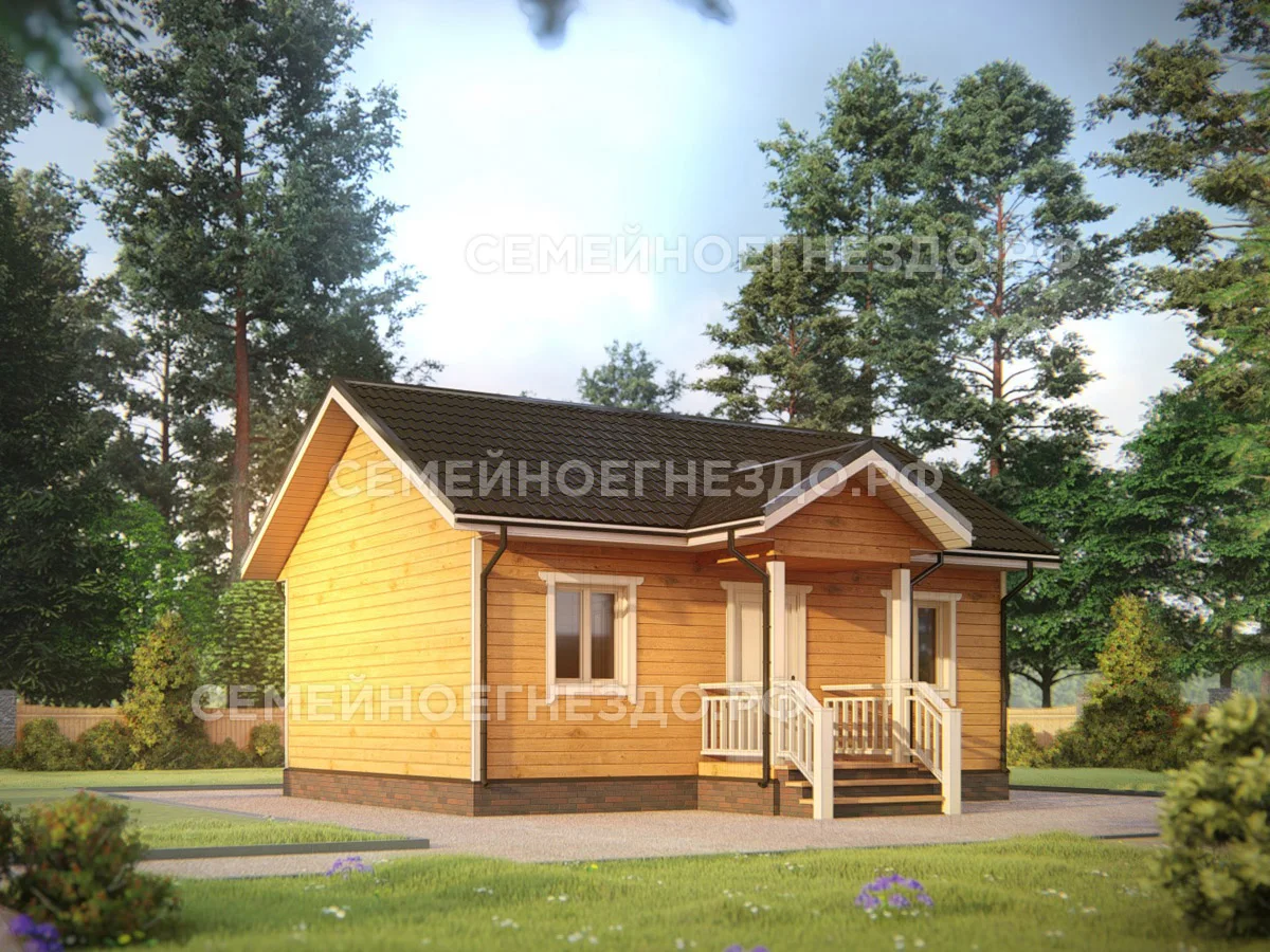 Каркасный дом № 0097 — вид 1