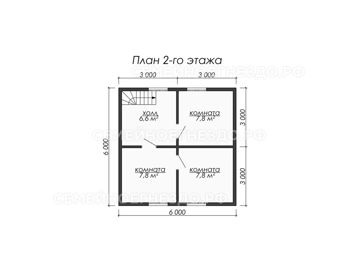 Планировка Каркасный дом № 0075