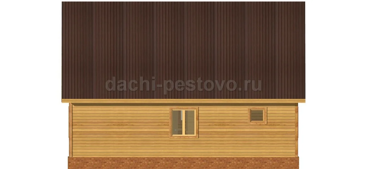 Брусовой дом №59 — вид 4