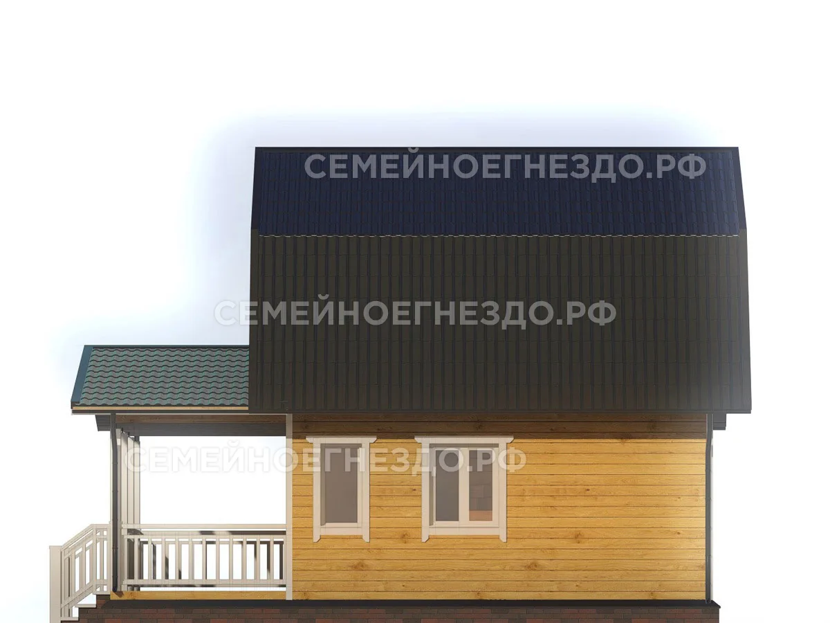 Каркасный дом № 0003 — вид 4