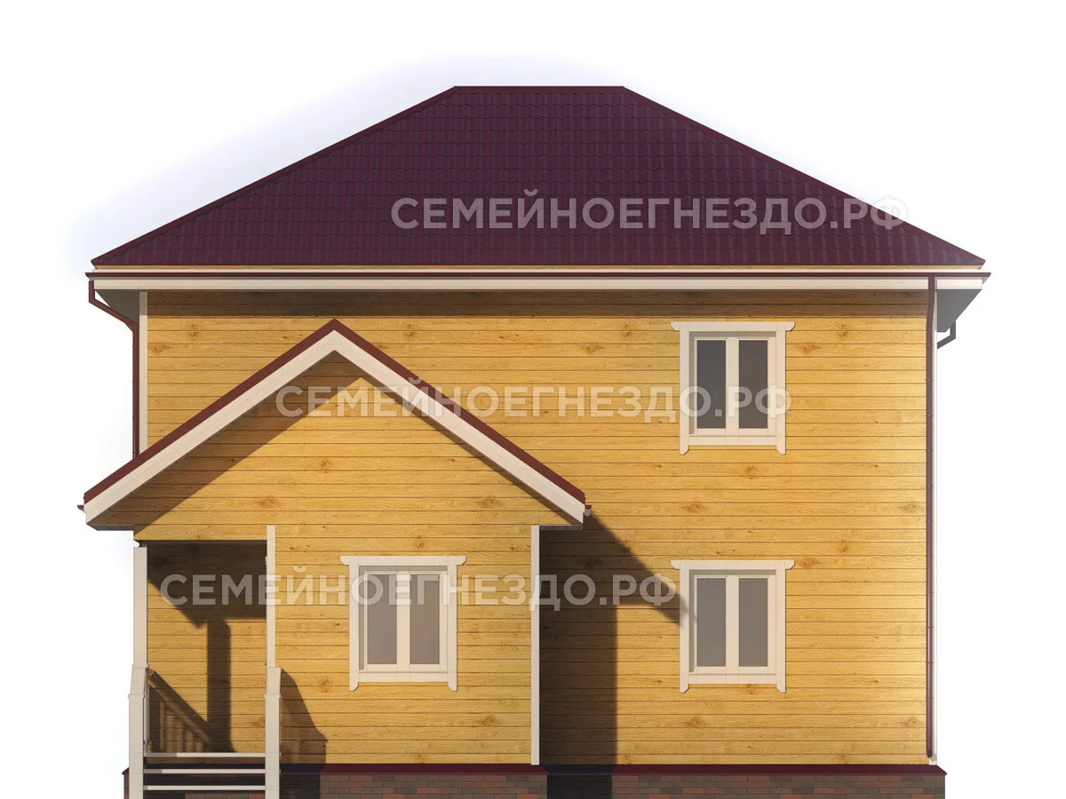 Брусовой дом № 0074 — вид 4
