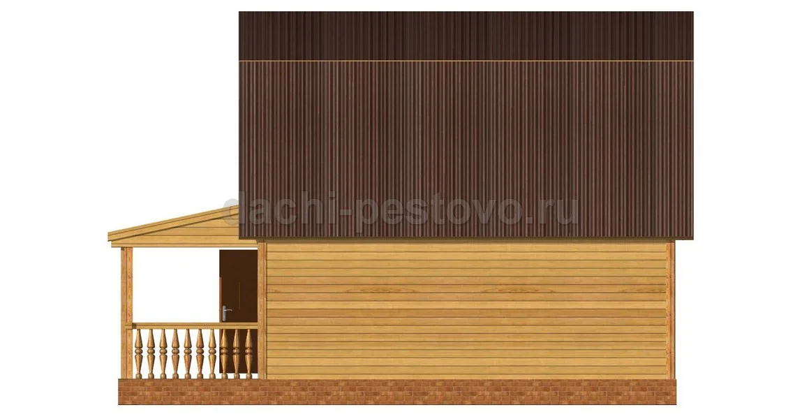 Баня из бруса №53 — вид 3