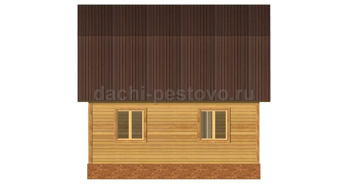 Брусовой дом №25 — вид 3