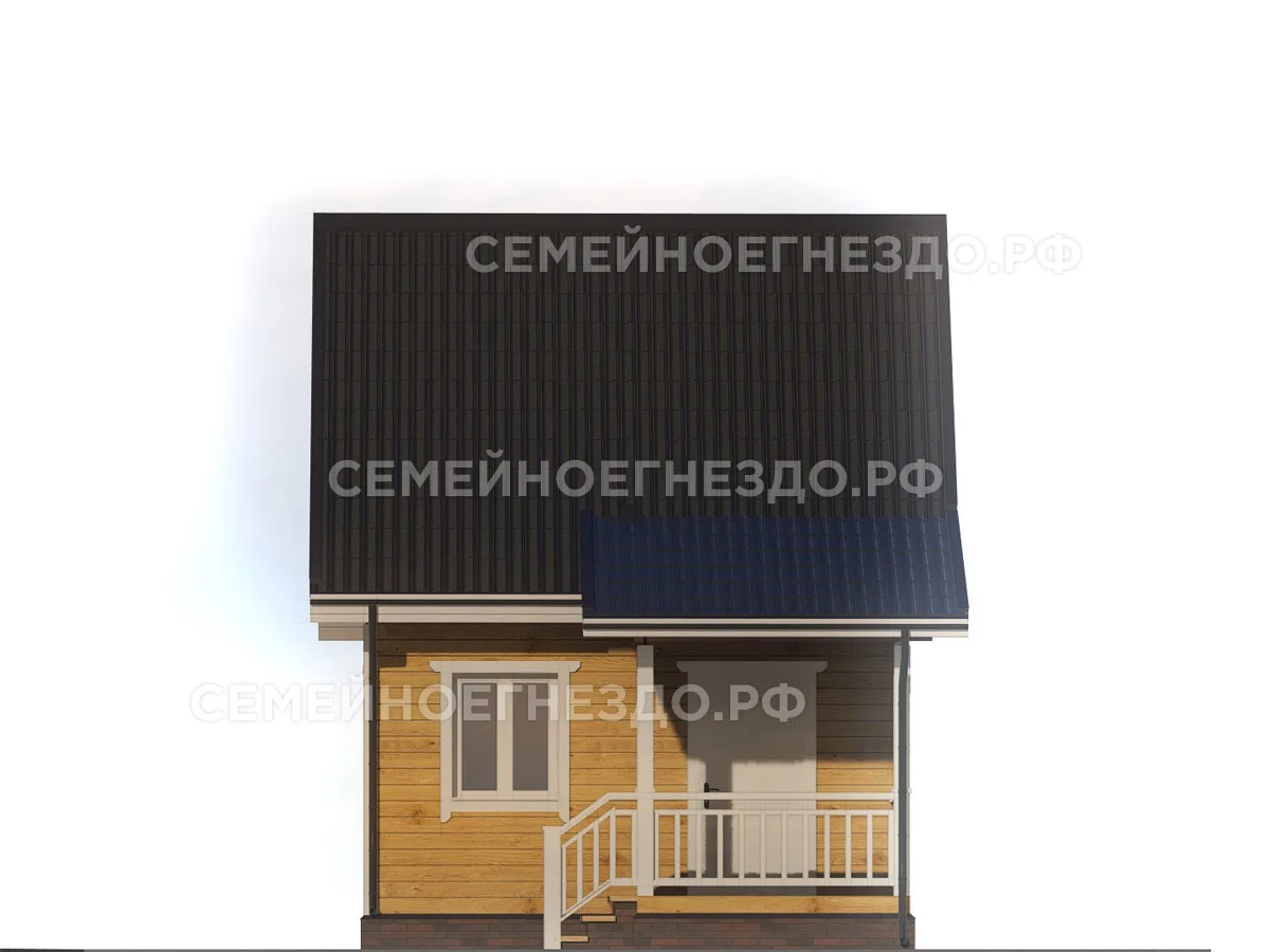 Каркасный дом № 0084 — вид 4