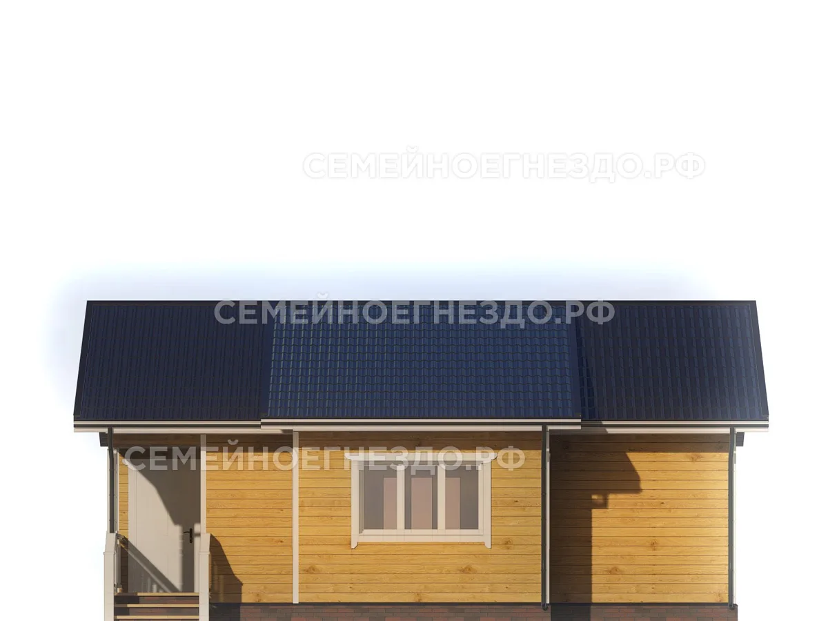 Каркасный дом № 0119 — вид 3