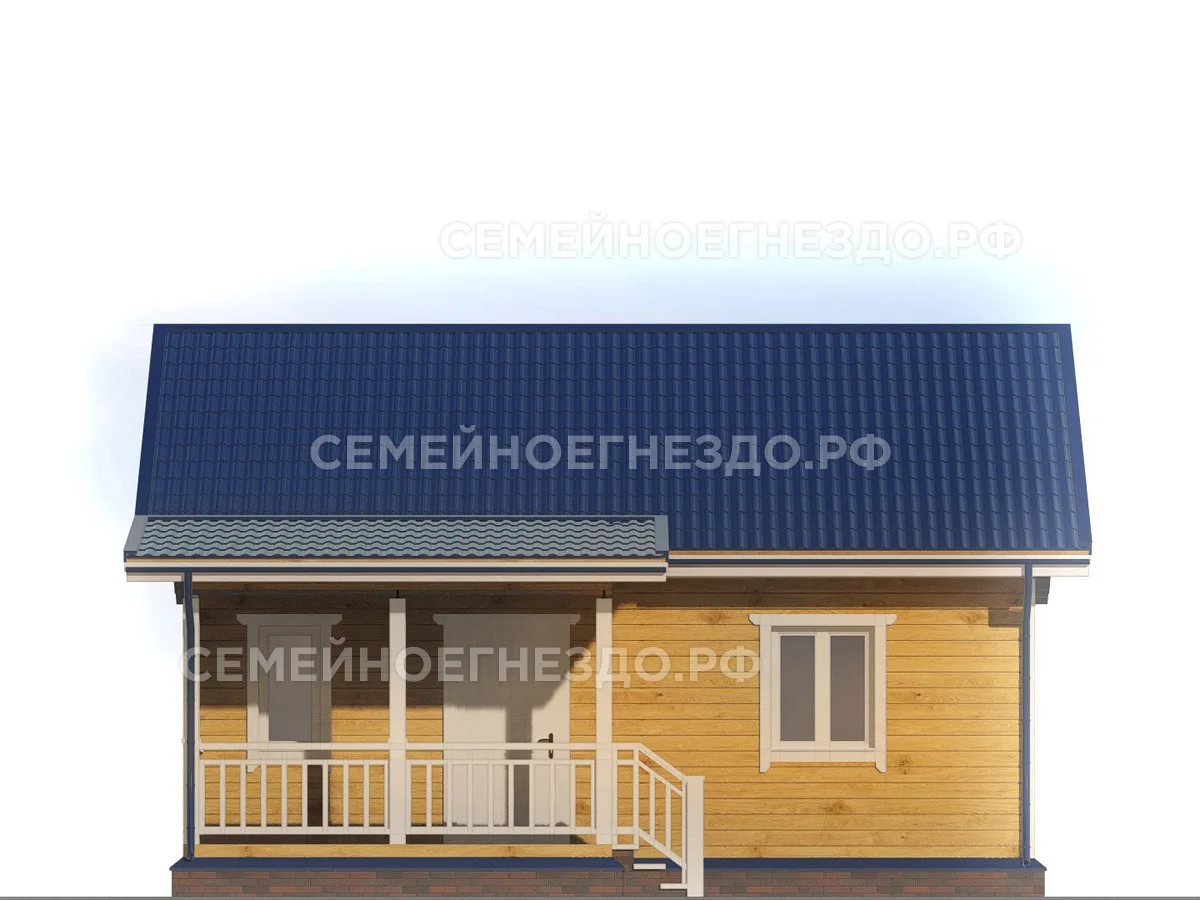 Каркасный дом № 0023 — вид 3
