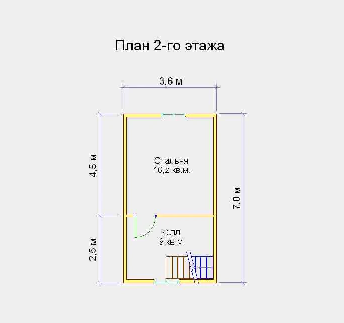 Планировка Брусовой дом №147