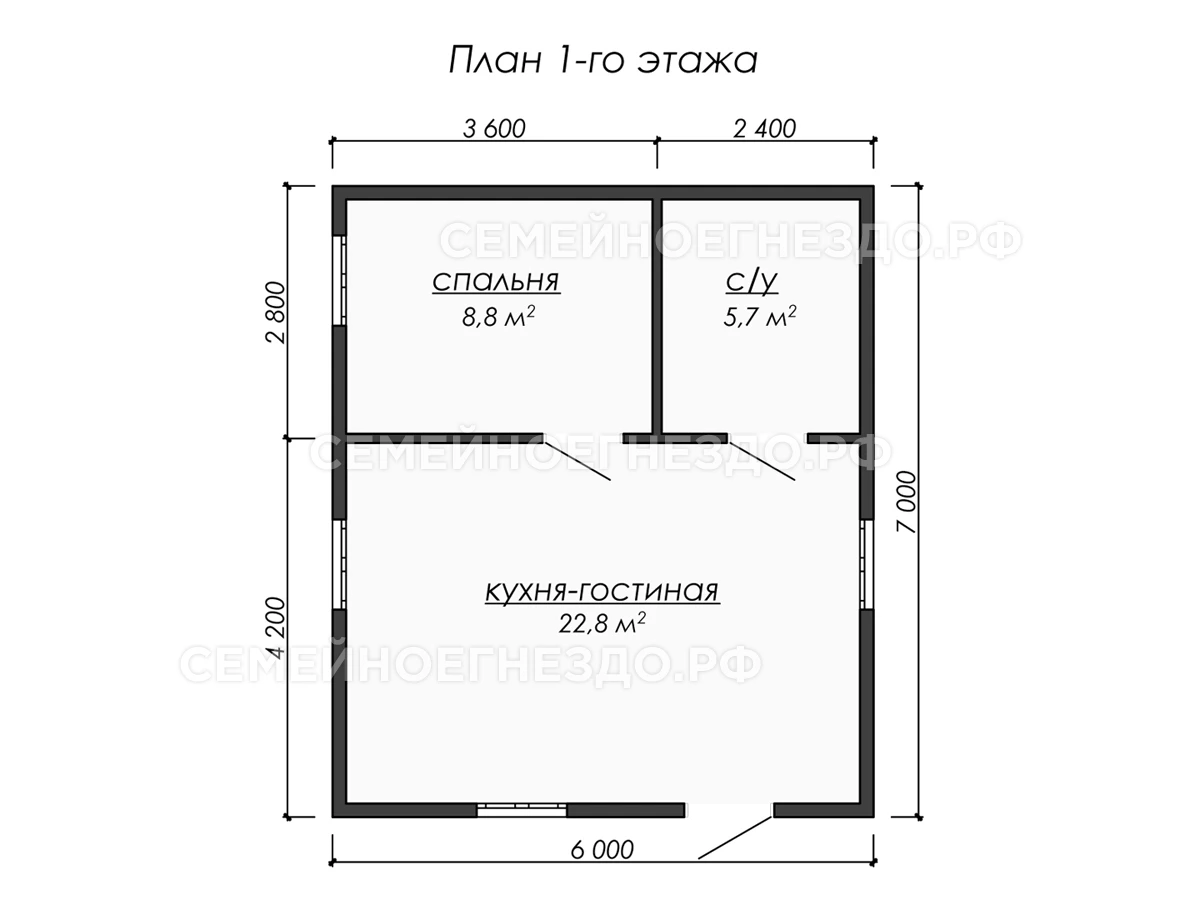 Планировка Каркасный дом № 0215