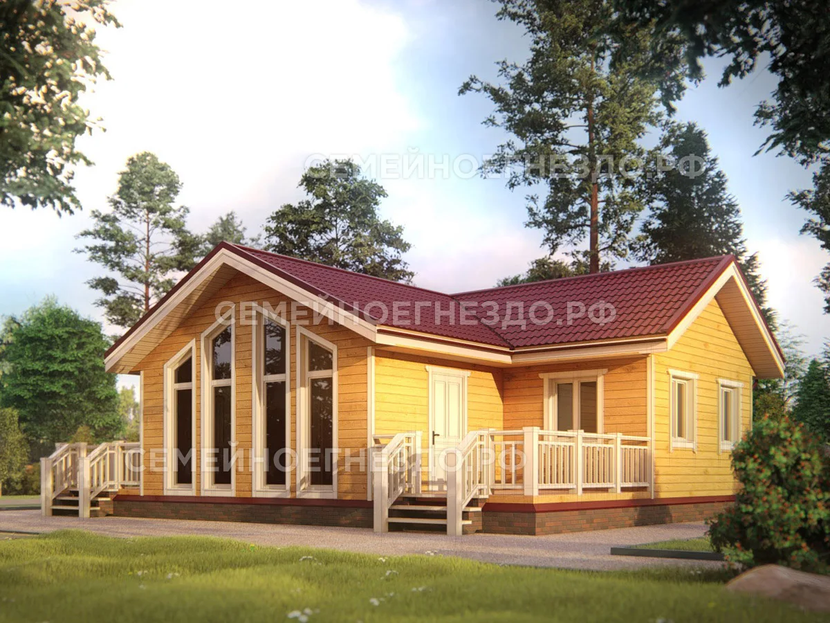 Каркасный дом № 0046 — вид 2