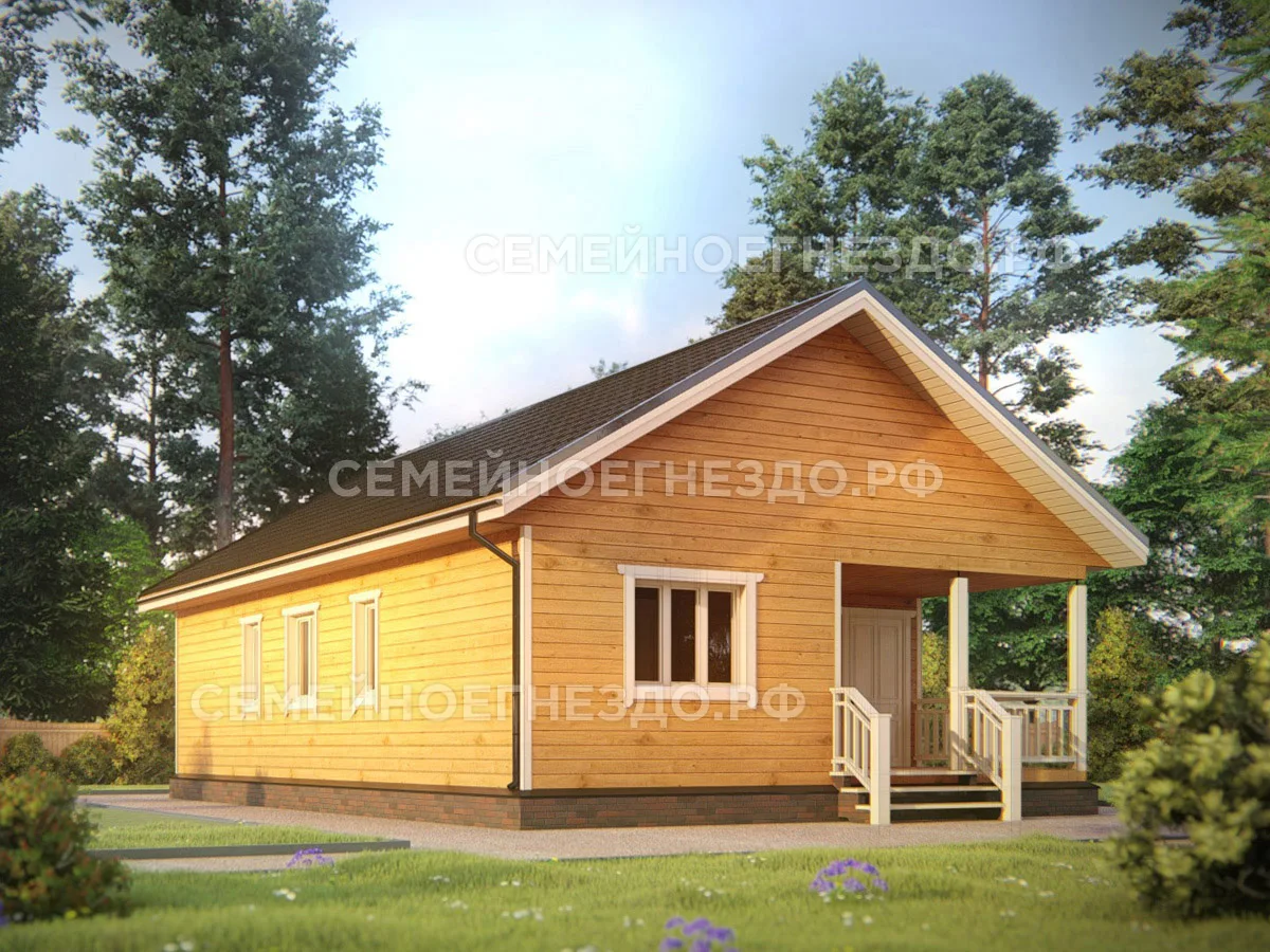 Каркасный дом № 0031 — вид 1