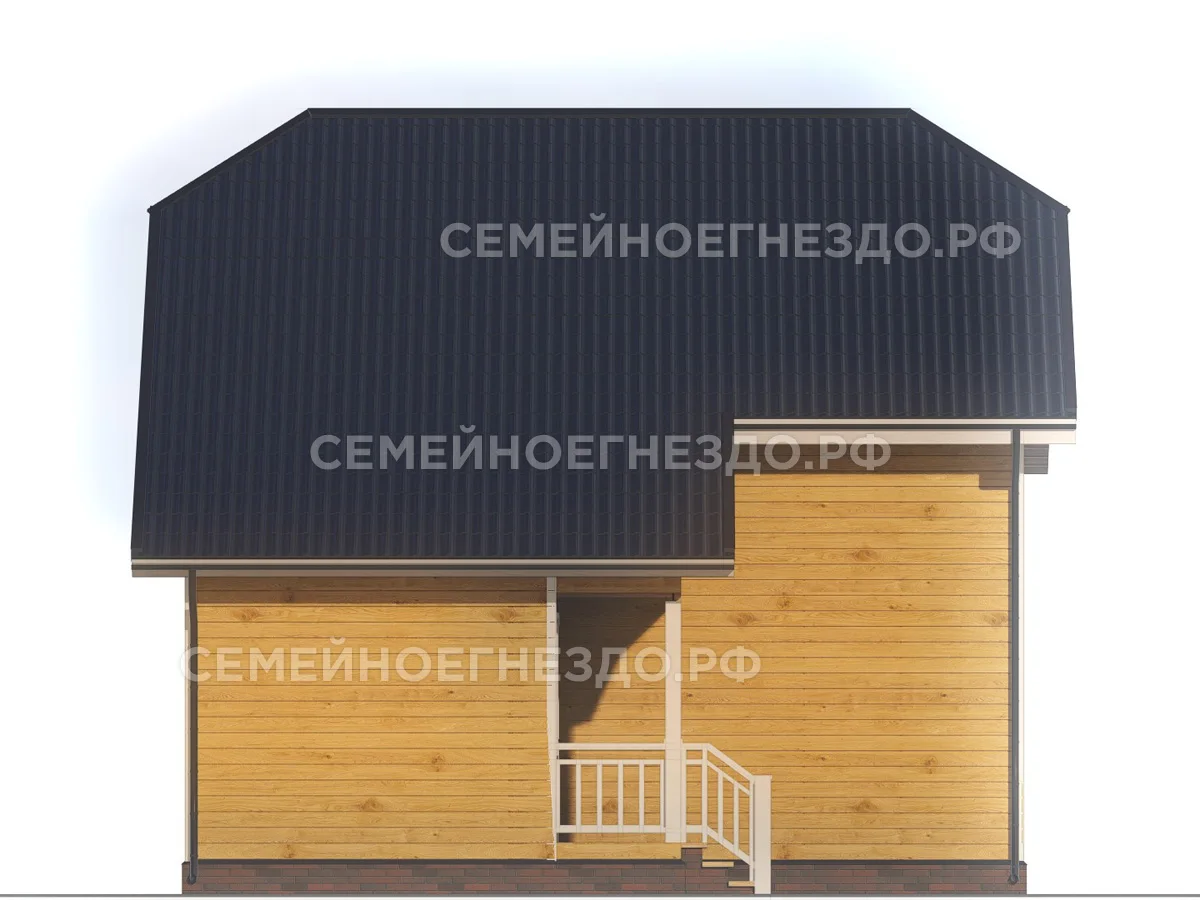 Брусовой дом № 0257 — вид 4