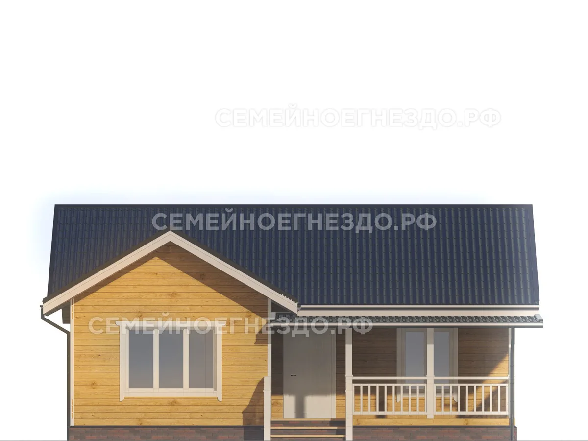 Каркасный дом № 0193 — вид 3